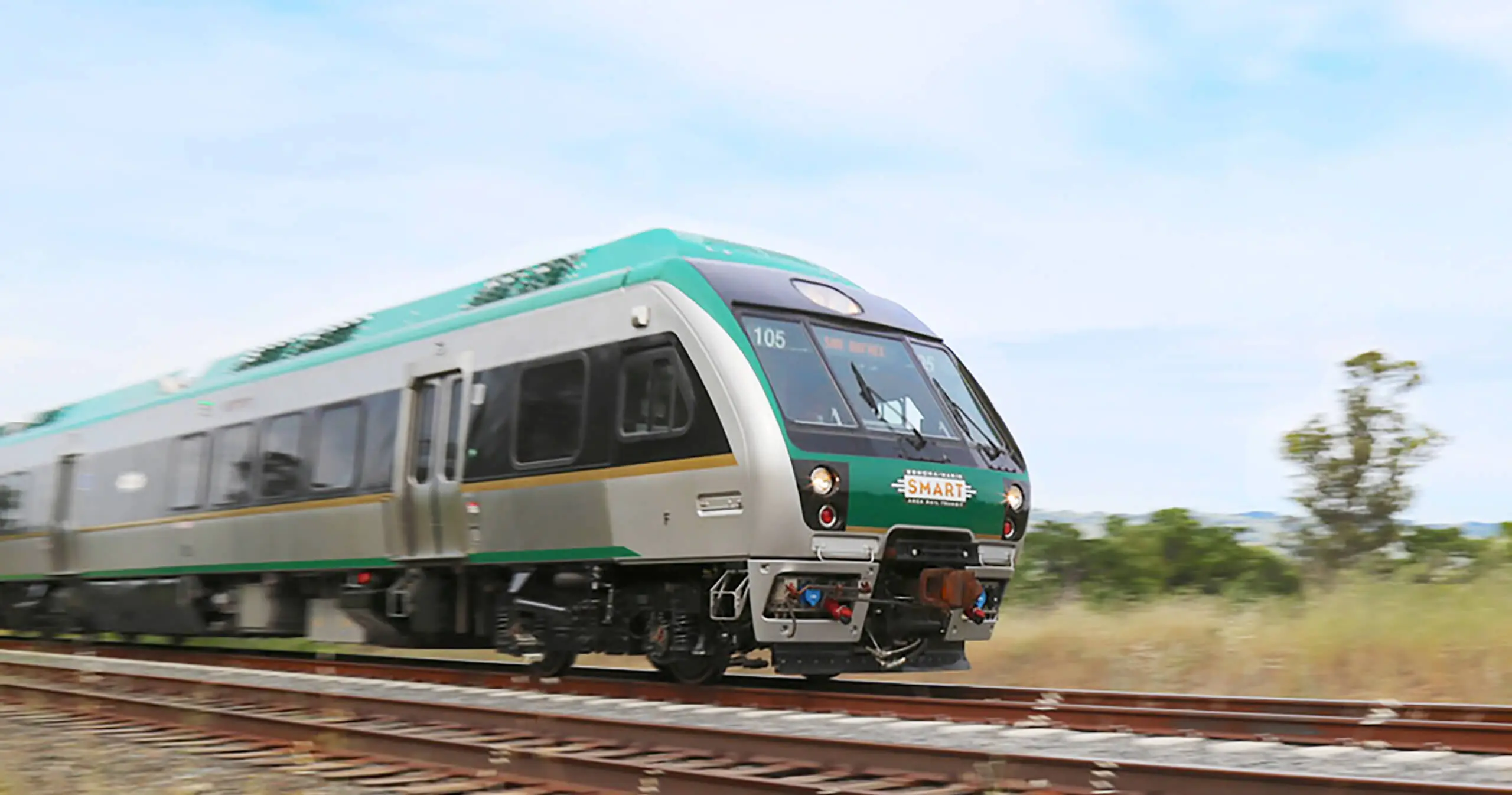 Stock photo of a SMART transit train