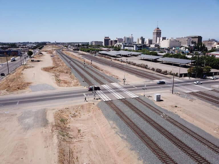 UPRR shoofly tracks designed for the CA High-Speed Rail program