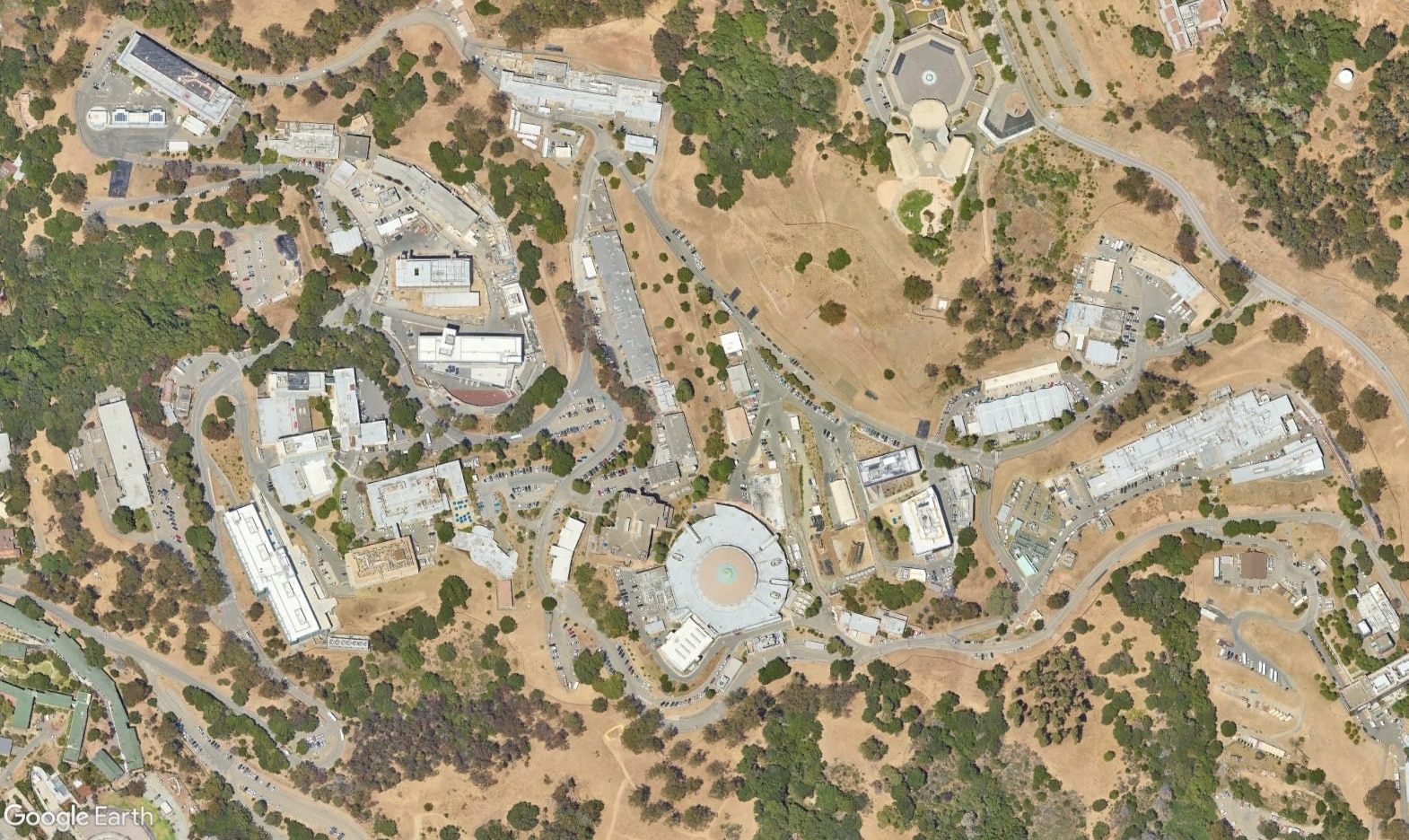 Aerial image of Lawrence Berkeley National Lab campus