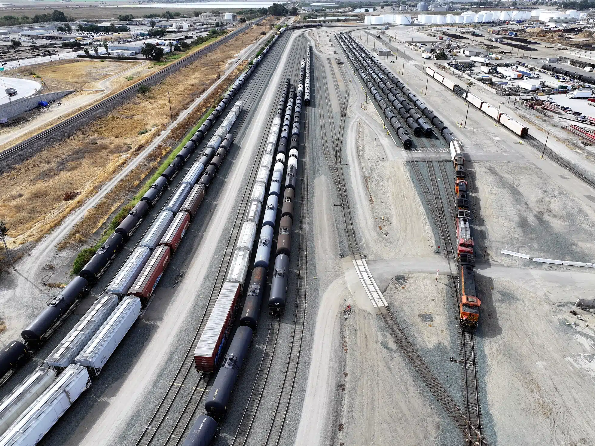 BNSF Rail Yard at the Port of Stockton